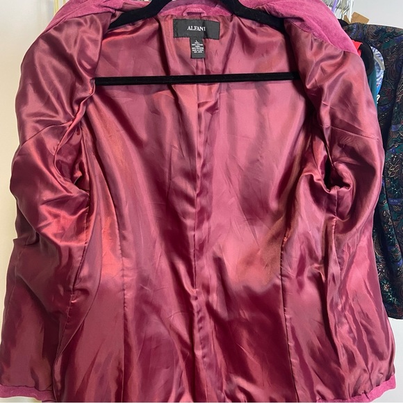 🤠 Alfani / leather Suede Pink Purple Jacket - Picture 10 of 13